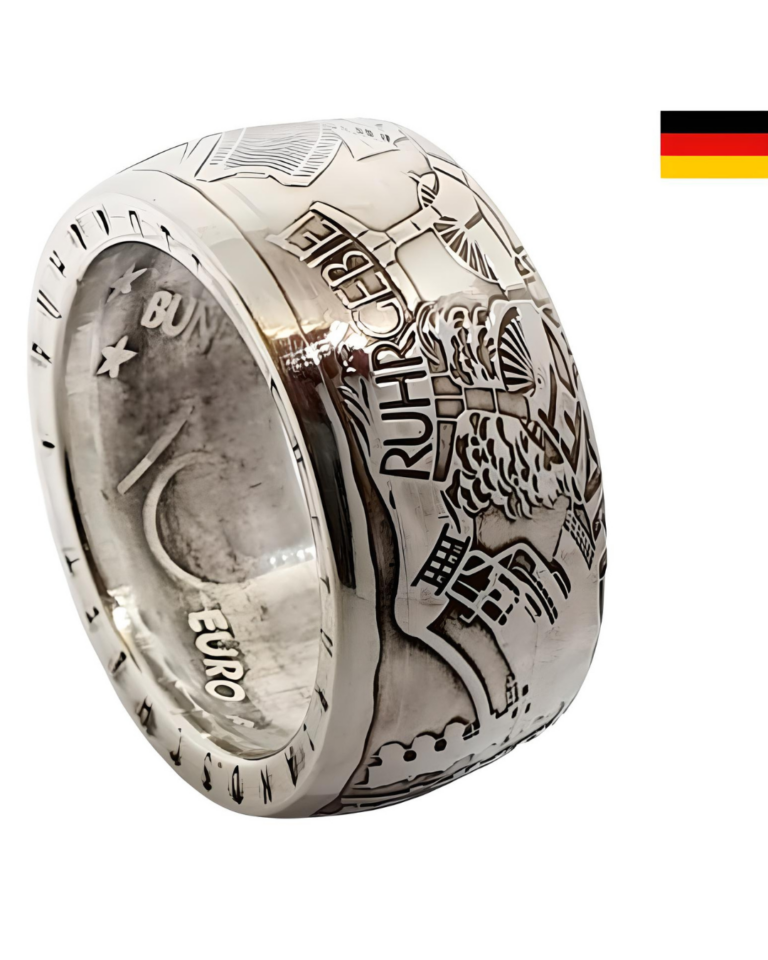 Münzring Aus 10 Euro Münze ( 1200 Jahre Magdeburg Silber 925
