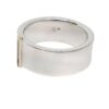 Silberring mit 585er Goldsteg