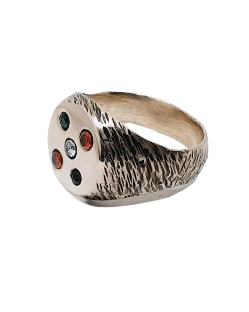Robuster Statement-Ring aus Silber