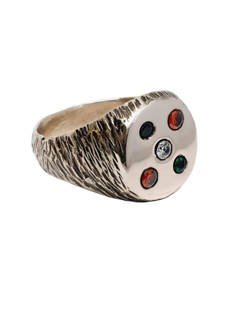 Robuster Statement-Ring aus Silber