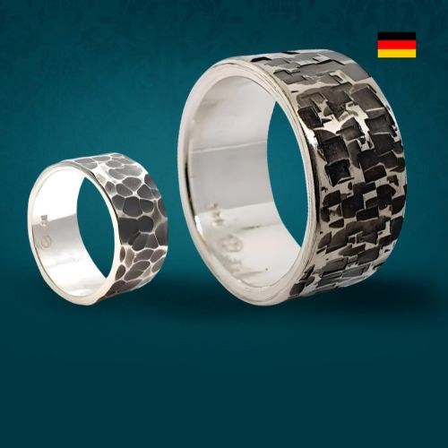 Exklusive Ringe mit Strukturdesign
