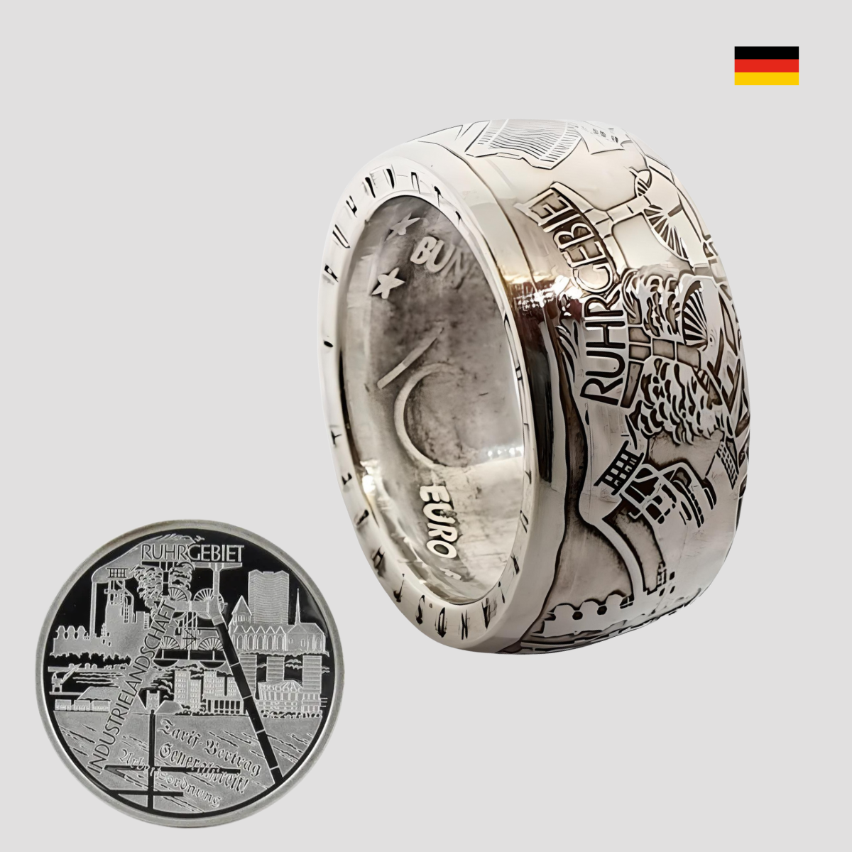 Münzringe 10 DM & 10 Euro