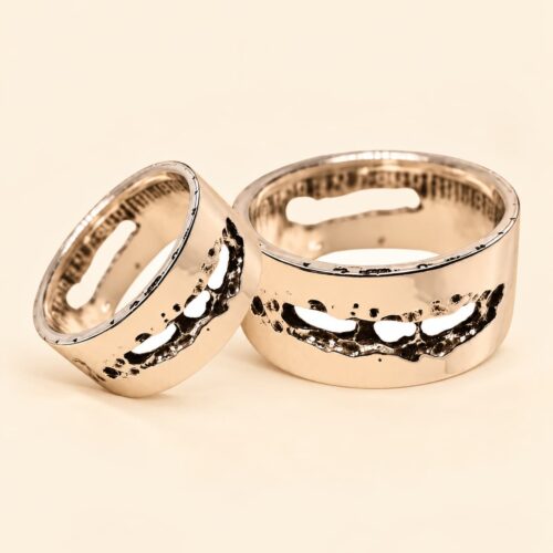 Partnerringe Industrial Design aus Silber | Die Ringmacher